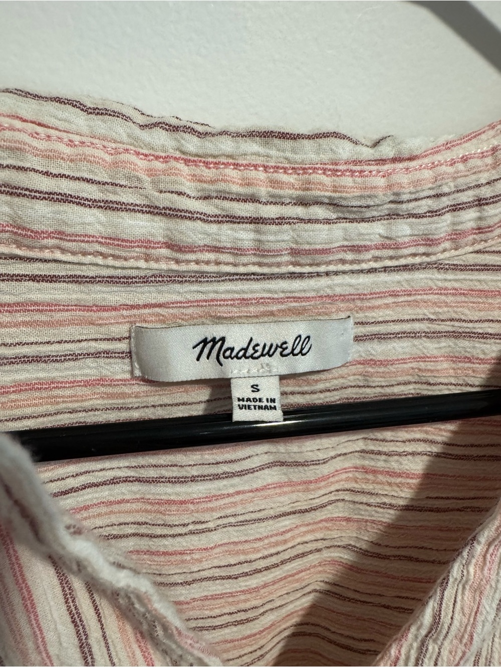 Madewell Pink Stripe Short-Sleeve Tunic - Picture 4 of 6